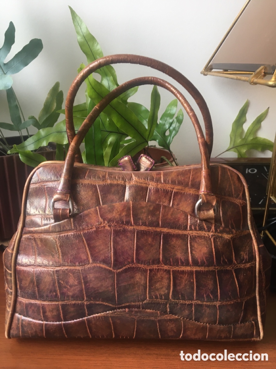 Vintage: bolso en piel labrada de Looky - Foto 2