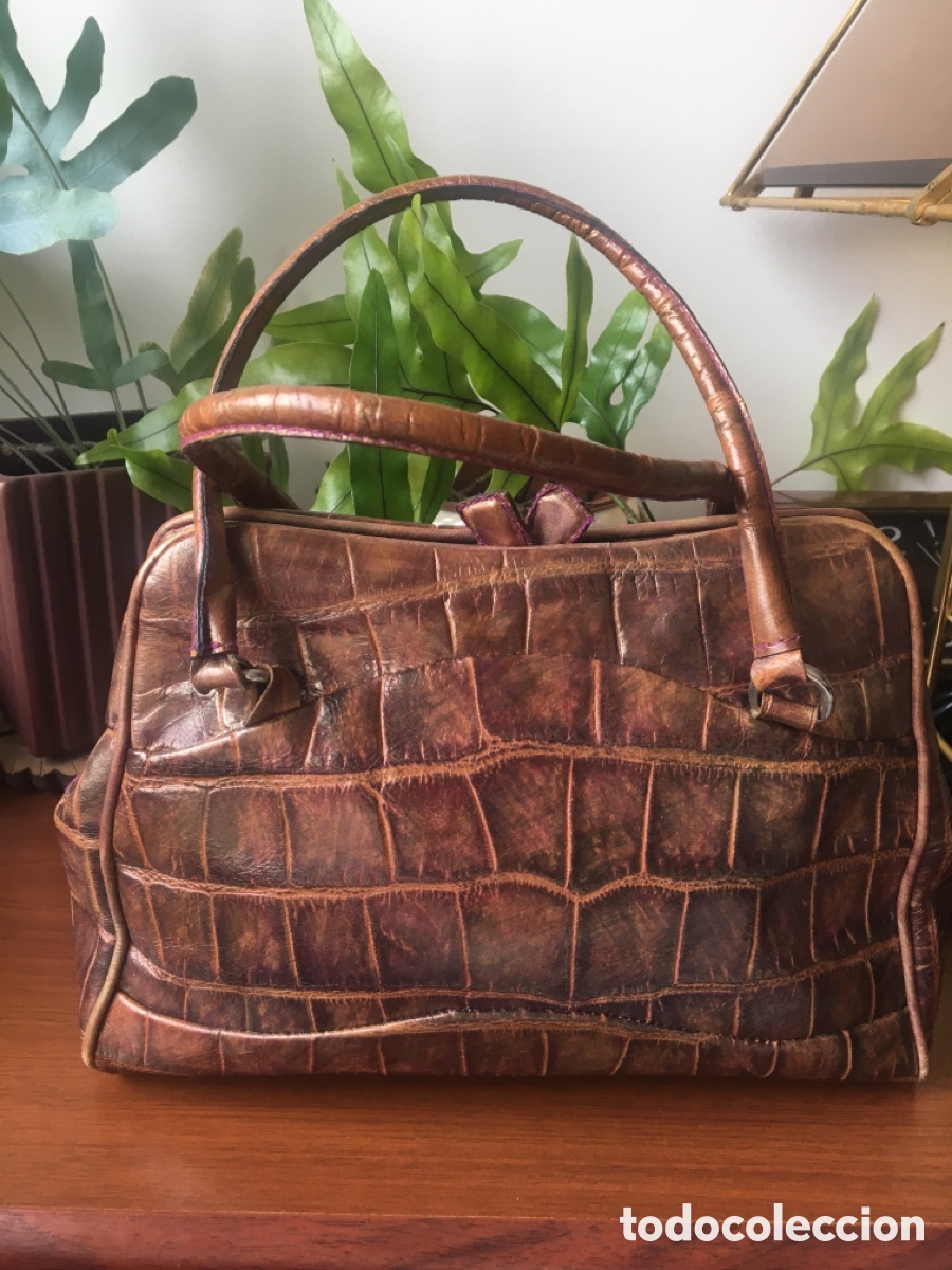 Vintage: bolso en piel labrada de Looky - Foto 1