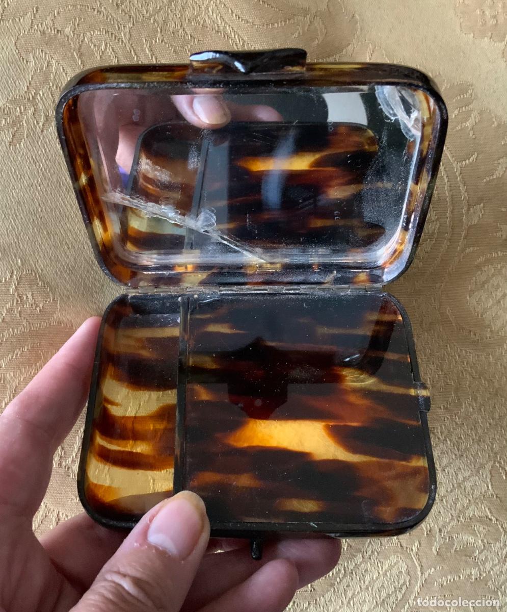 Vintage: POLVERA PEQUE&Ntilde;O BOLSO SIMIL CAREY - Foto 6