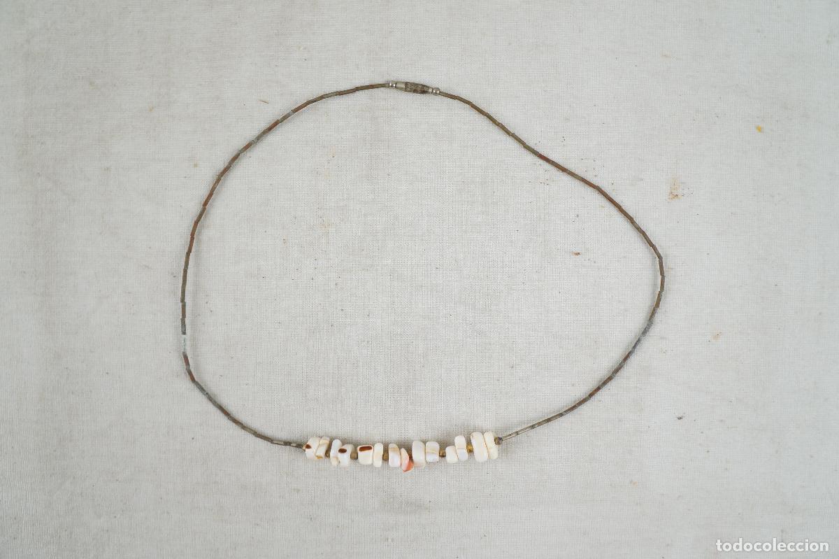 Vintage: Collar plateado con piedras - Foto 1