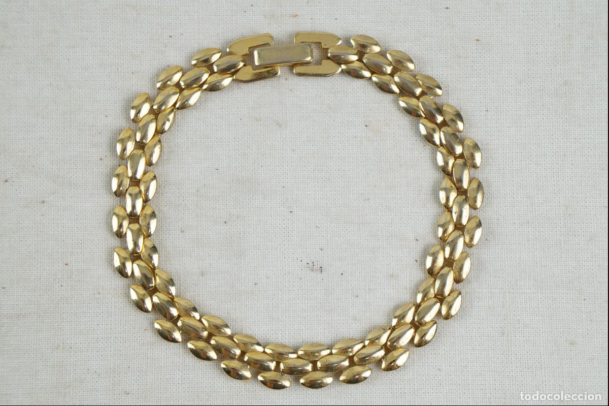 Vintage: Pulsera escamas doradas - Foto 1
