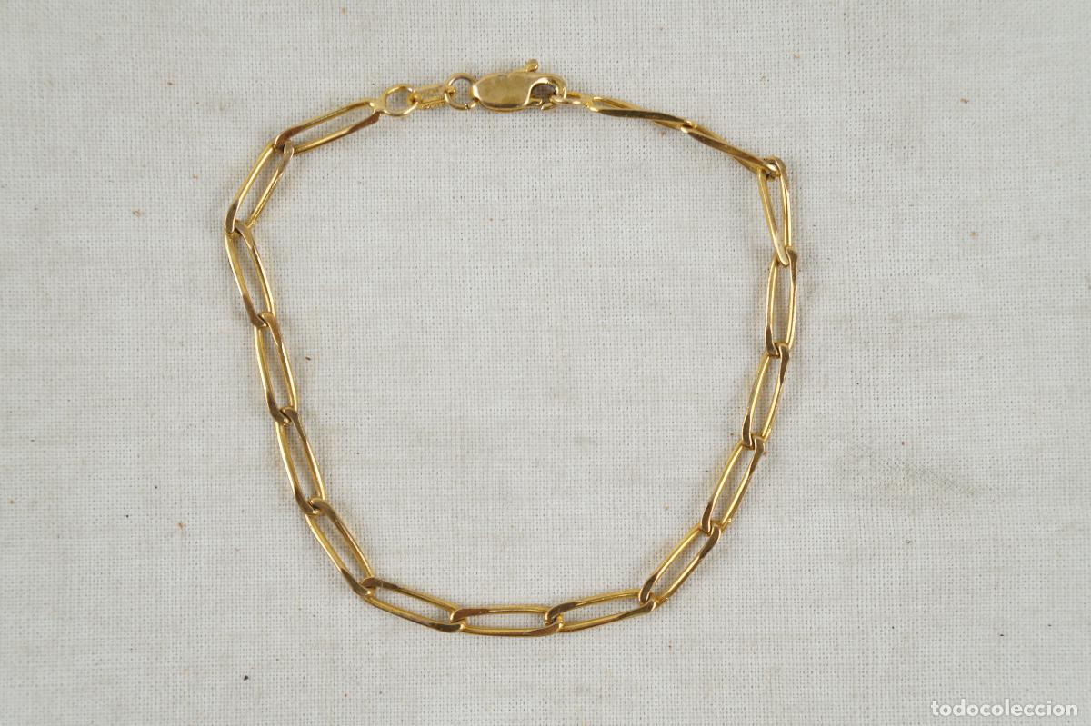 Vintage: Pulsera fina dorada - - Foto 1