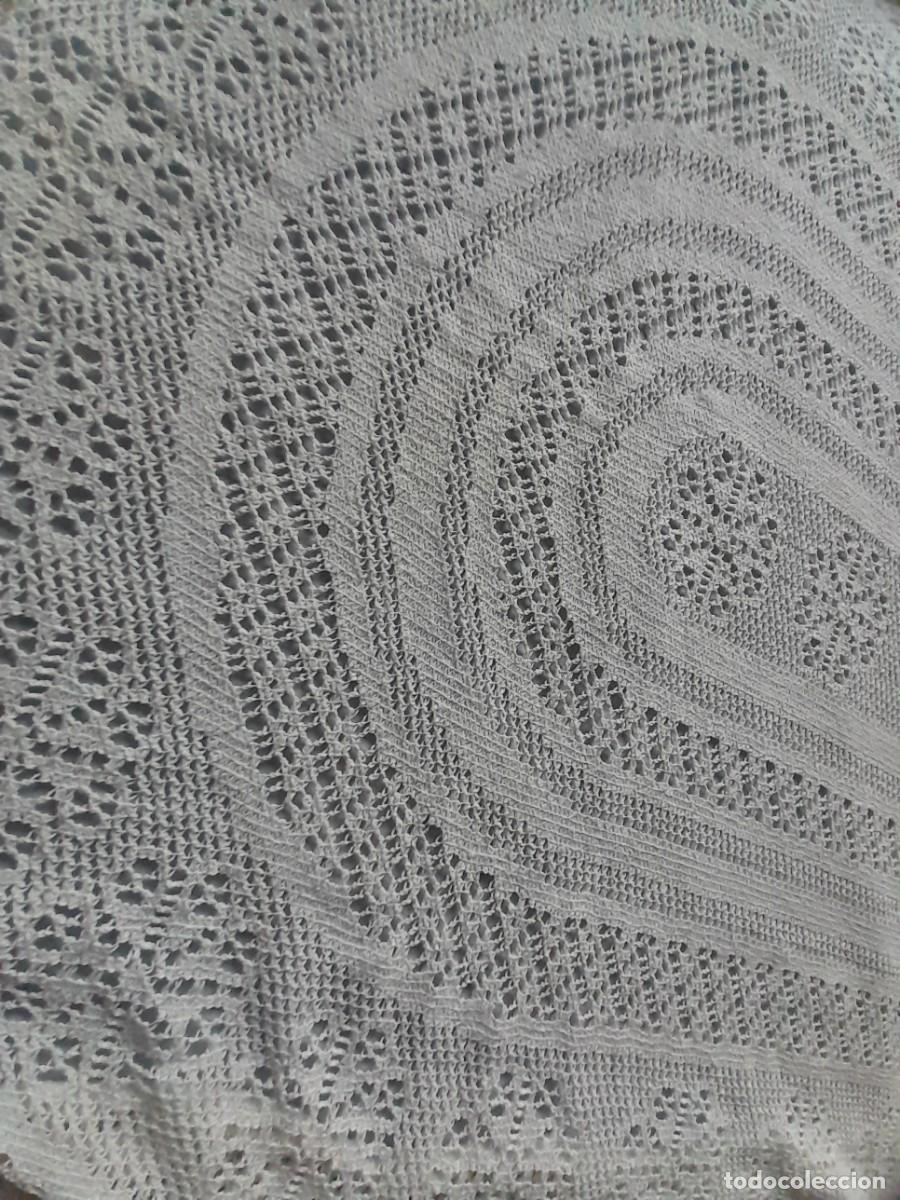 Vintage: MANTEL BORDADO BLANCO VINTAGE - Foto 2