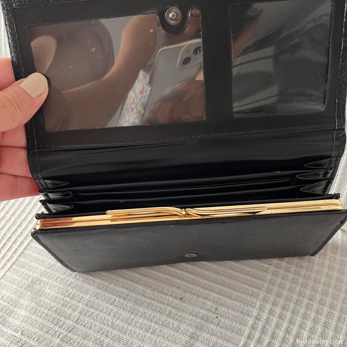 Vintage: Cartera monedero negra - Foto 2