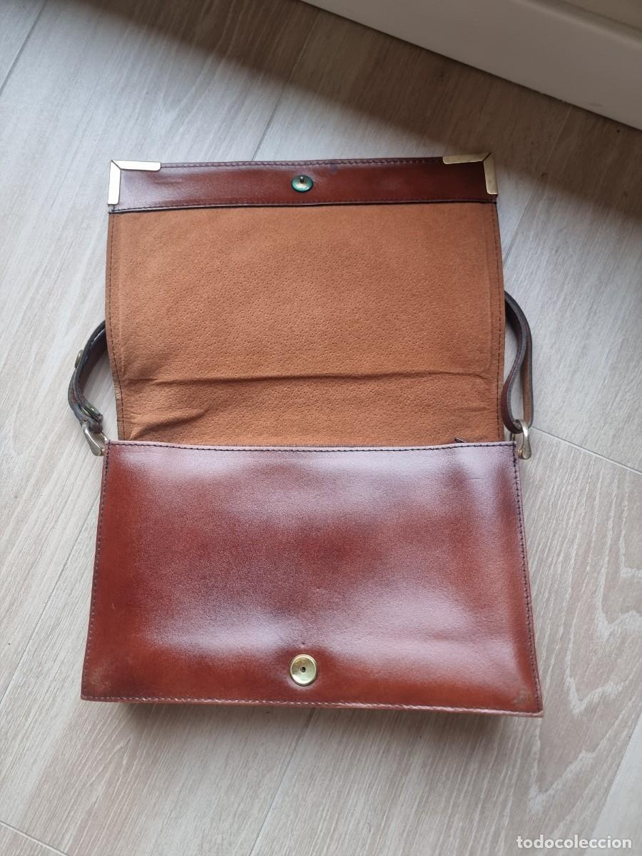 Vintage: Bolso de cuero vintage. - Foto 2
