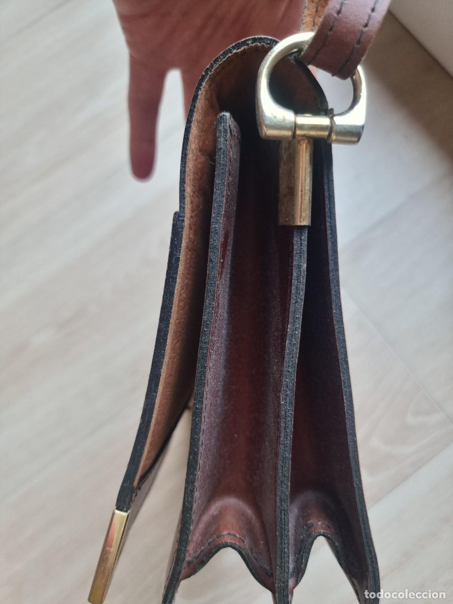 Vintage: Bolso de cuero vintage. - Foto 4