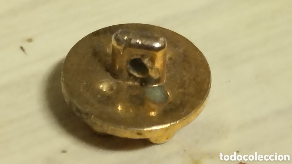 Vintage: CURIOSO BOTON DORADO. BUEN ESTADO - Foto 3