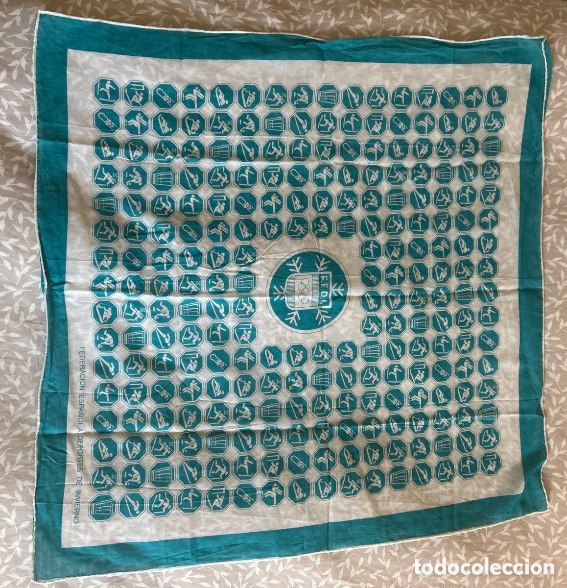 Vintage: Pa&ntilde;uelo cuello fedi azul - Foto 3