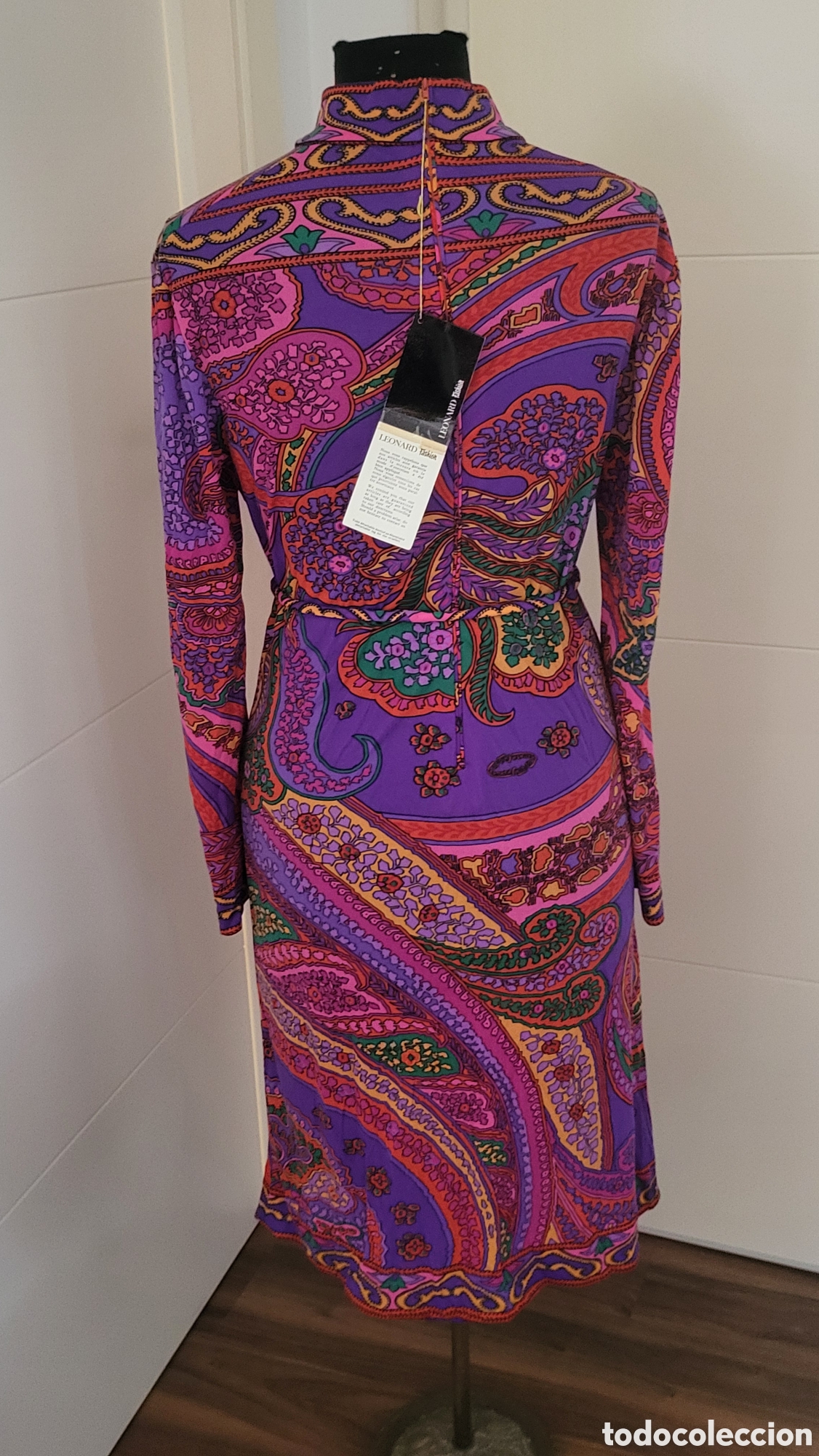 Vintage: VINTAGE LEONARD PARIS VESTIDO - Foto 4