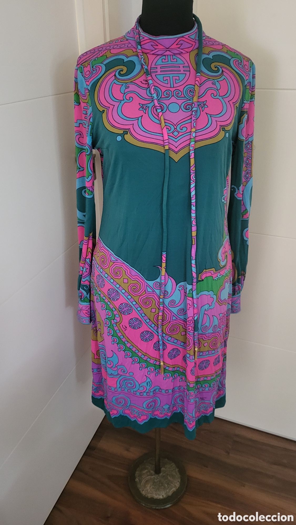 Vintage: VINTAGE VESTIDO LEONARD PARIS - Foto 5