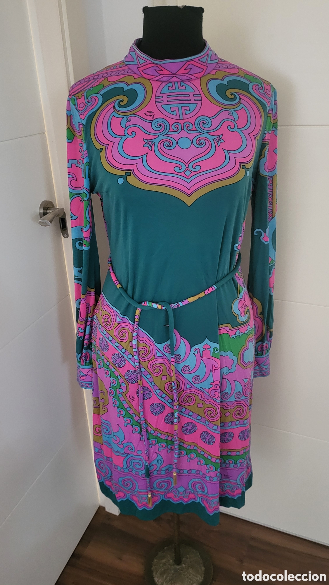Vintage: VINTAGE VESTIDO LEONARD PARIS - Foto 1