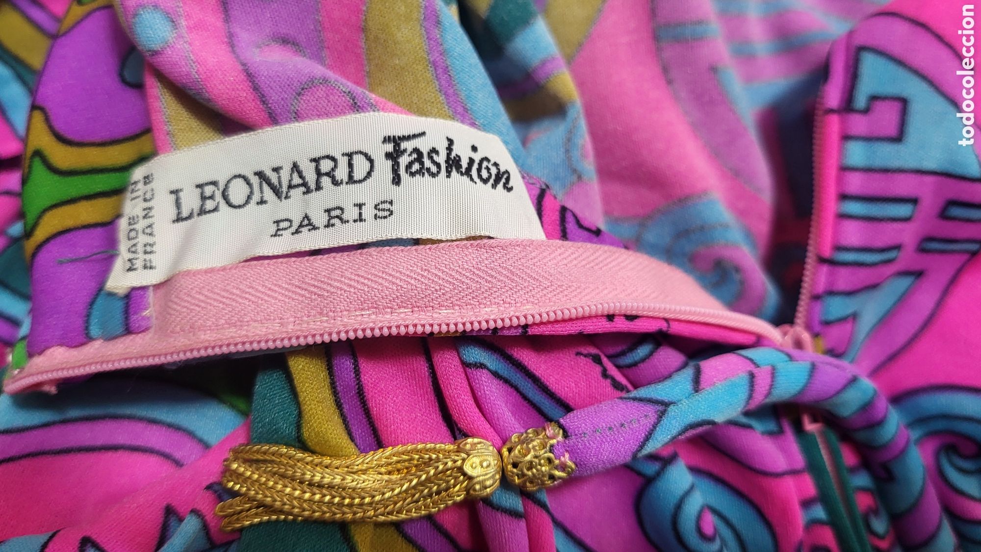 Vintage: VINTAGE VESTIDO LEONARD PARIS - Foto 3