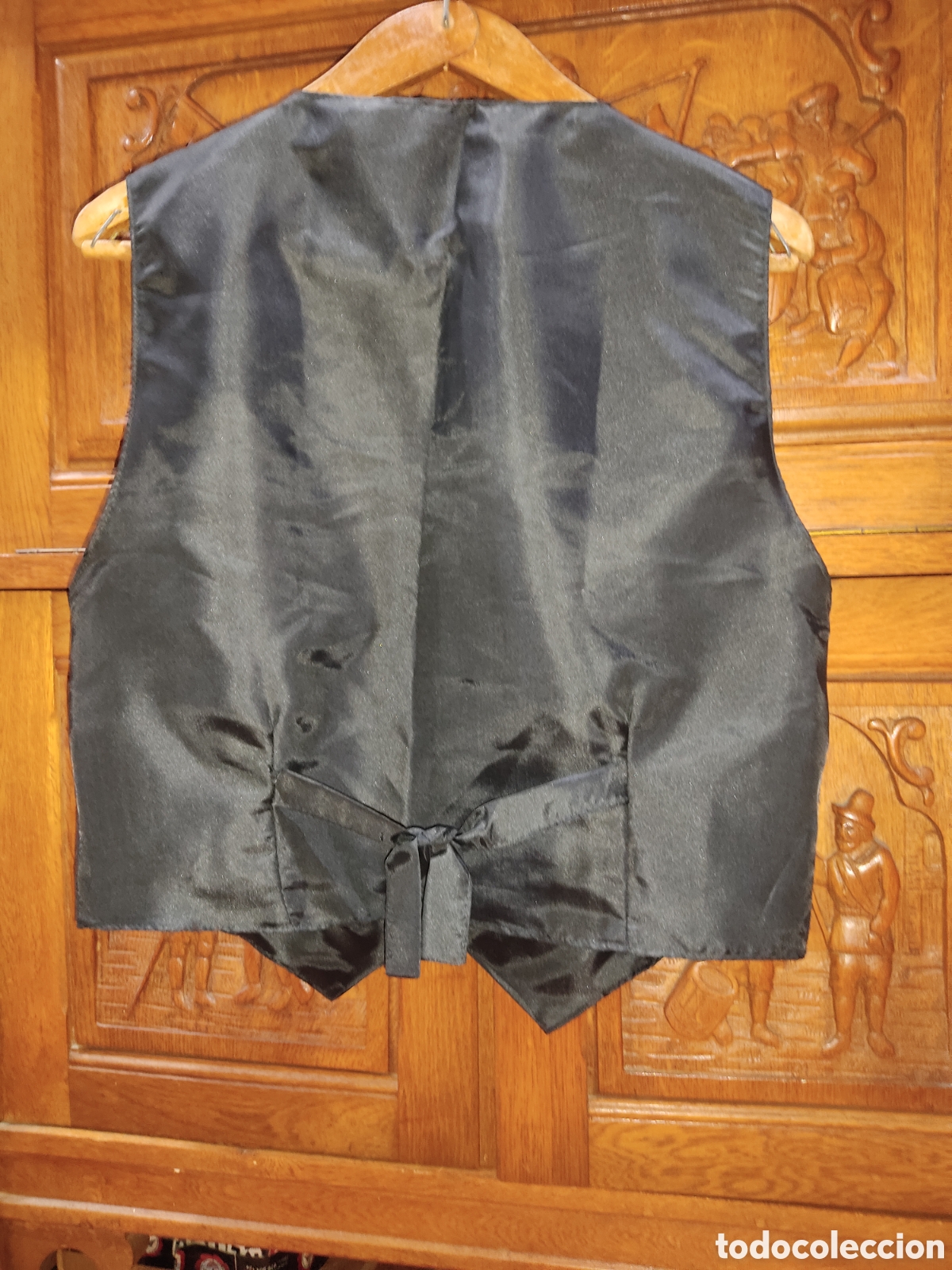 Vintage: Chaleco negro de Tergal,talla 44. - Foto 3