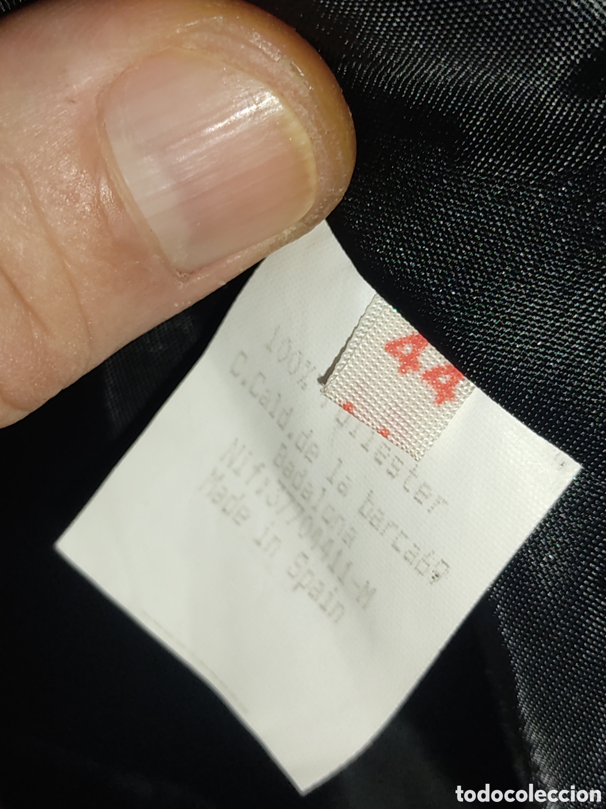 Vintage: Chaleco negro de Tergal,talla 44. - Foto 4
