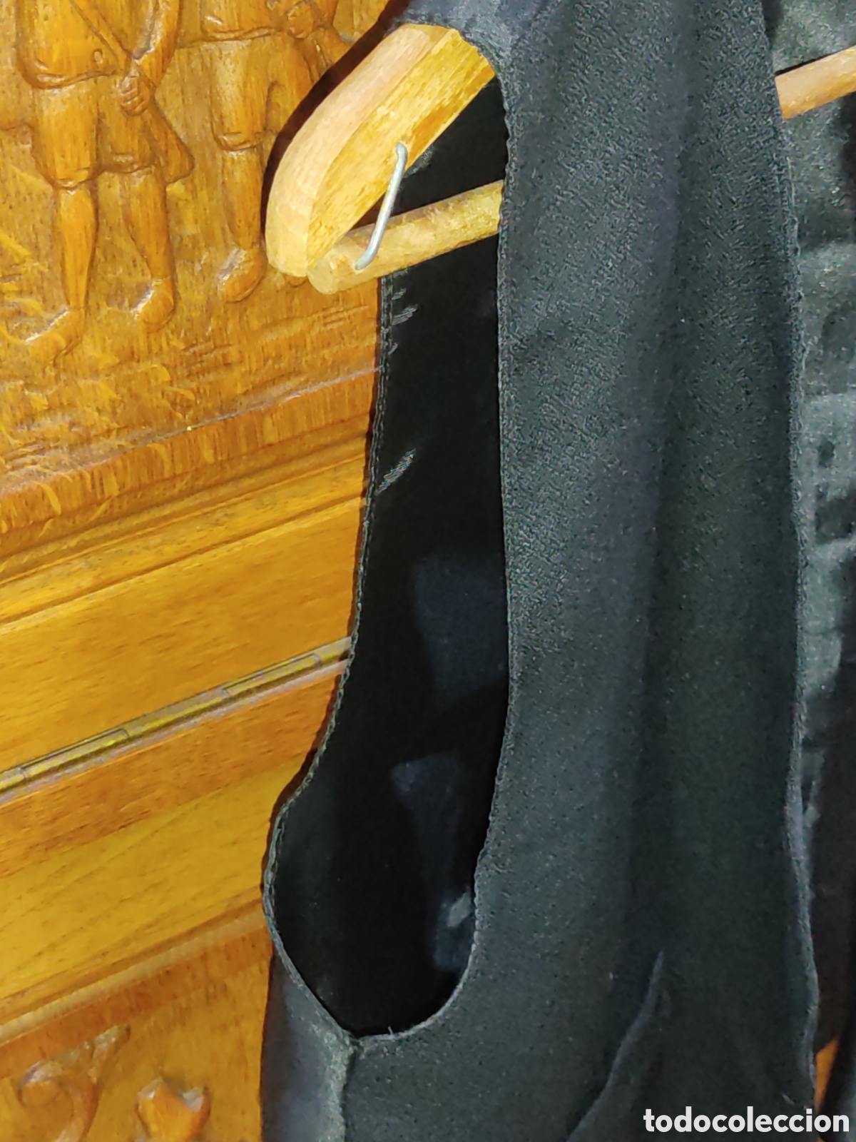 Vintage: Chaleco negro de Tergal,talla 44. - Foto 9
