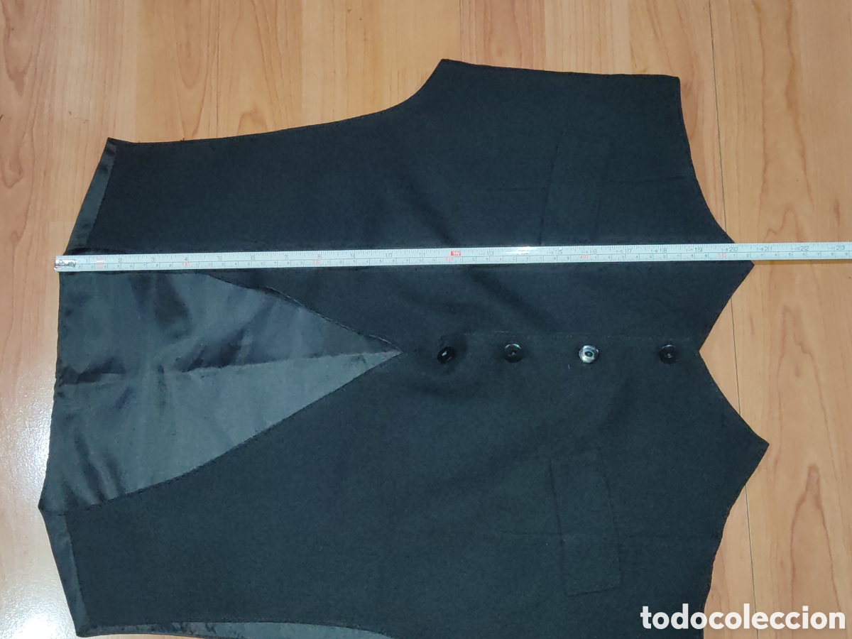 Vintage: Chaleco negro de Tergal,talla 44. - Foto 11