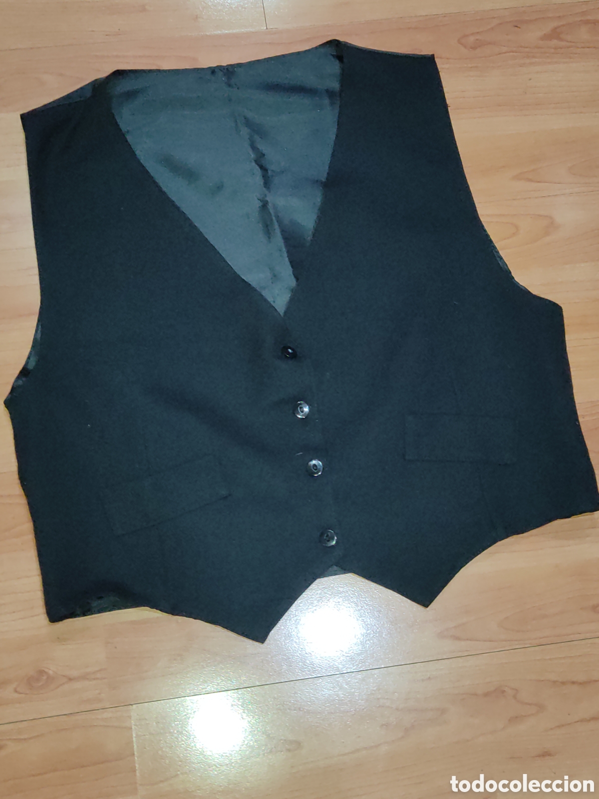 Vintage: Chaleco negro de Tergal,talla 44. - Foto 17