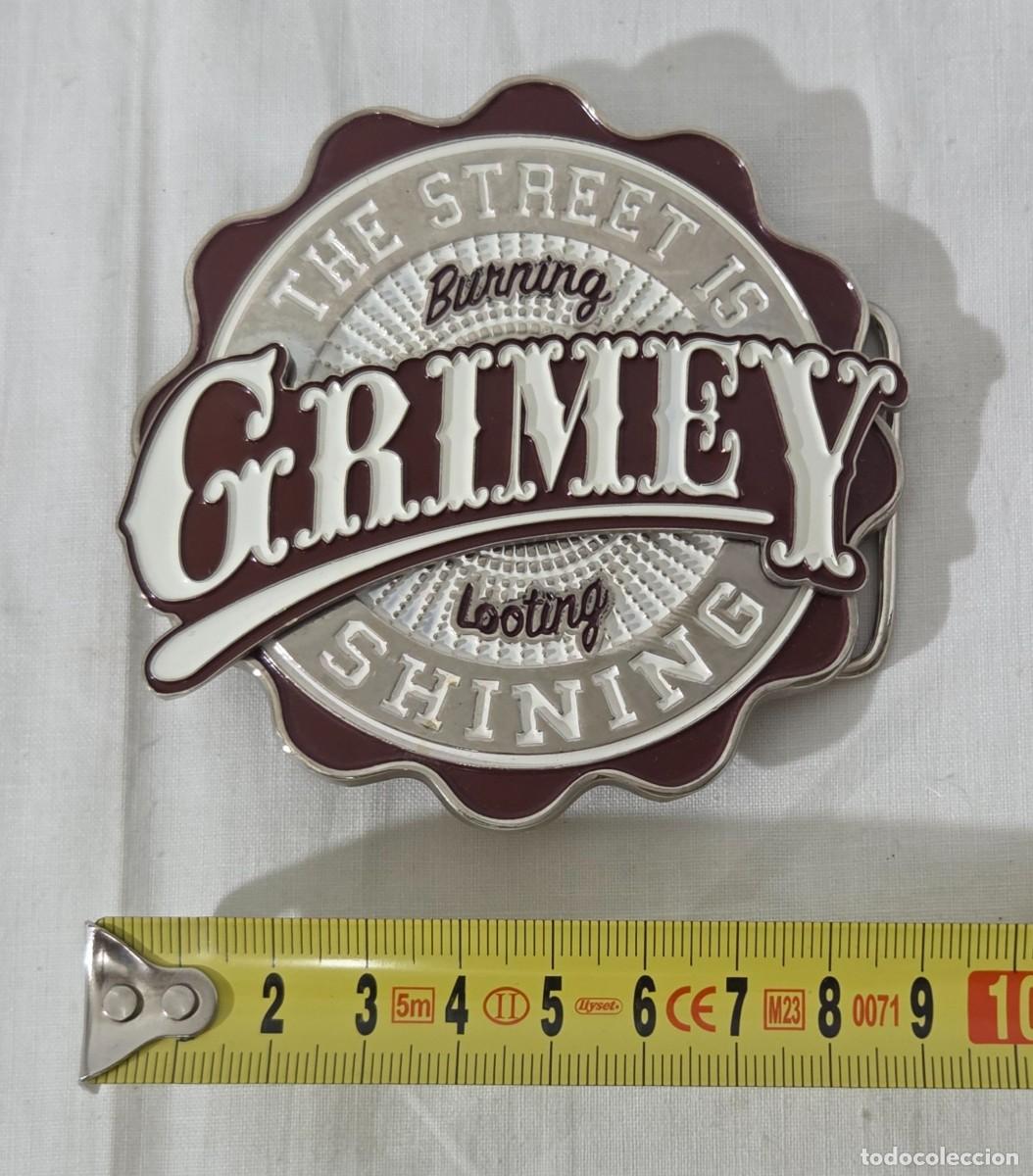 Vintage: Hebilla de cintur&oacute;n metalica Grimey - Foto 8