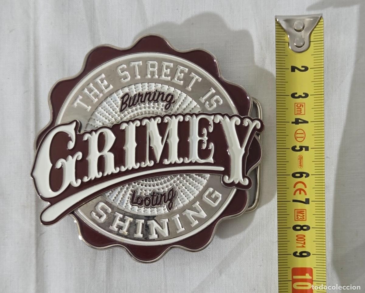 Vintage: Hebilla de cintur&oacute;n metalica Grimey - Foto 9