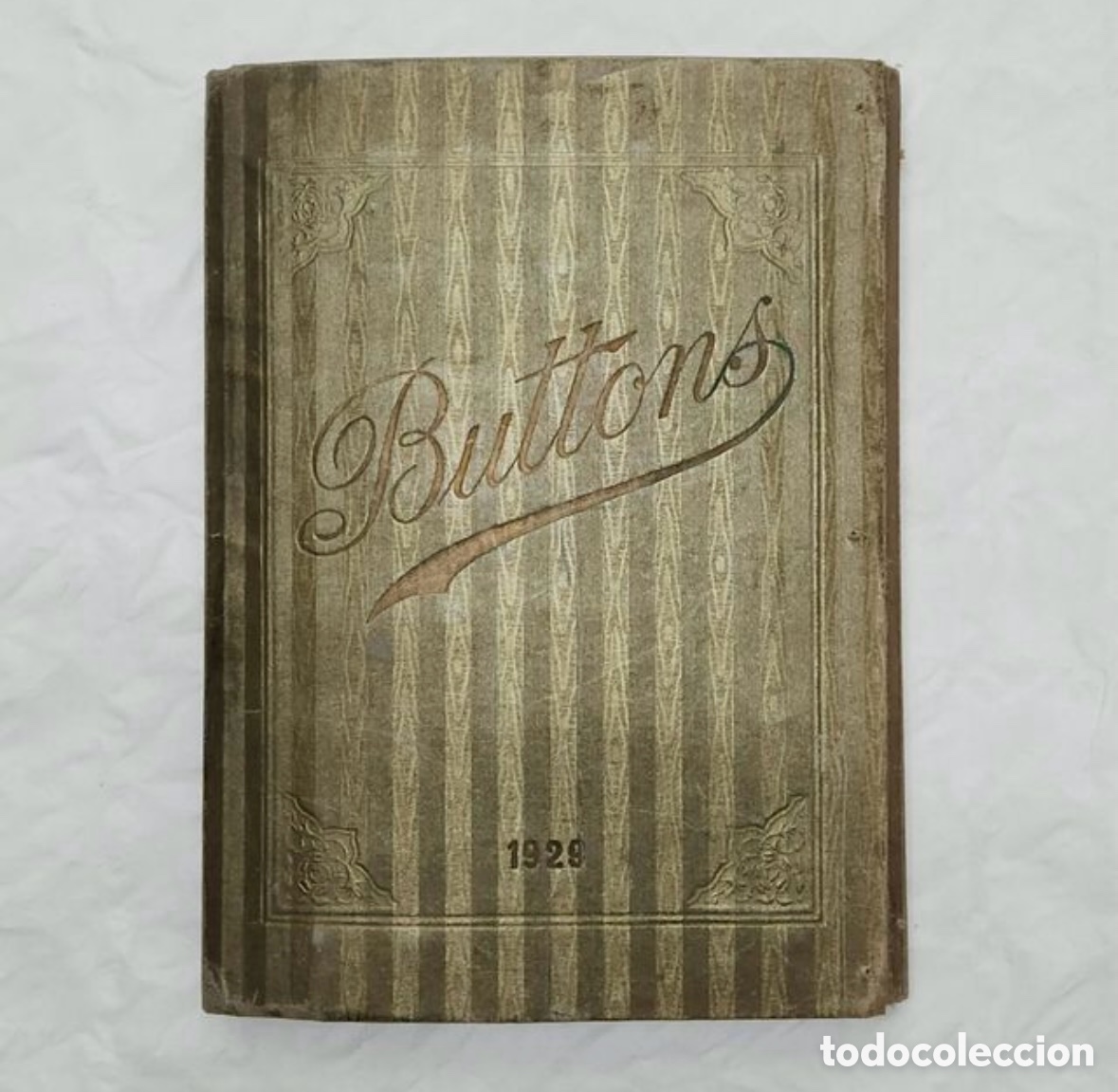 Vintage: Cat&aacute;logo botones 1929. Buttons 1929. - Foto 1