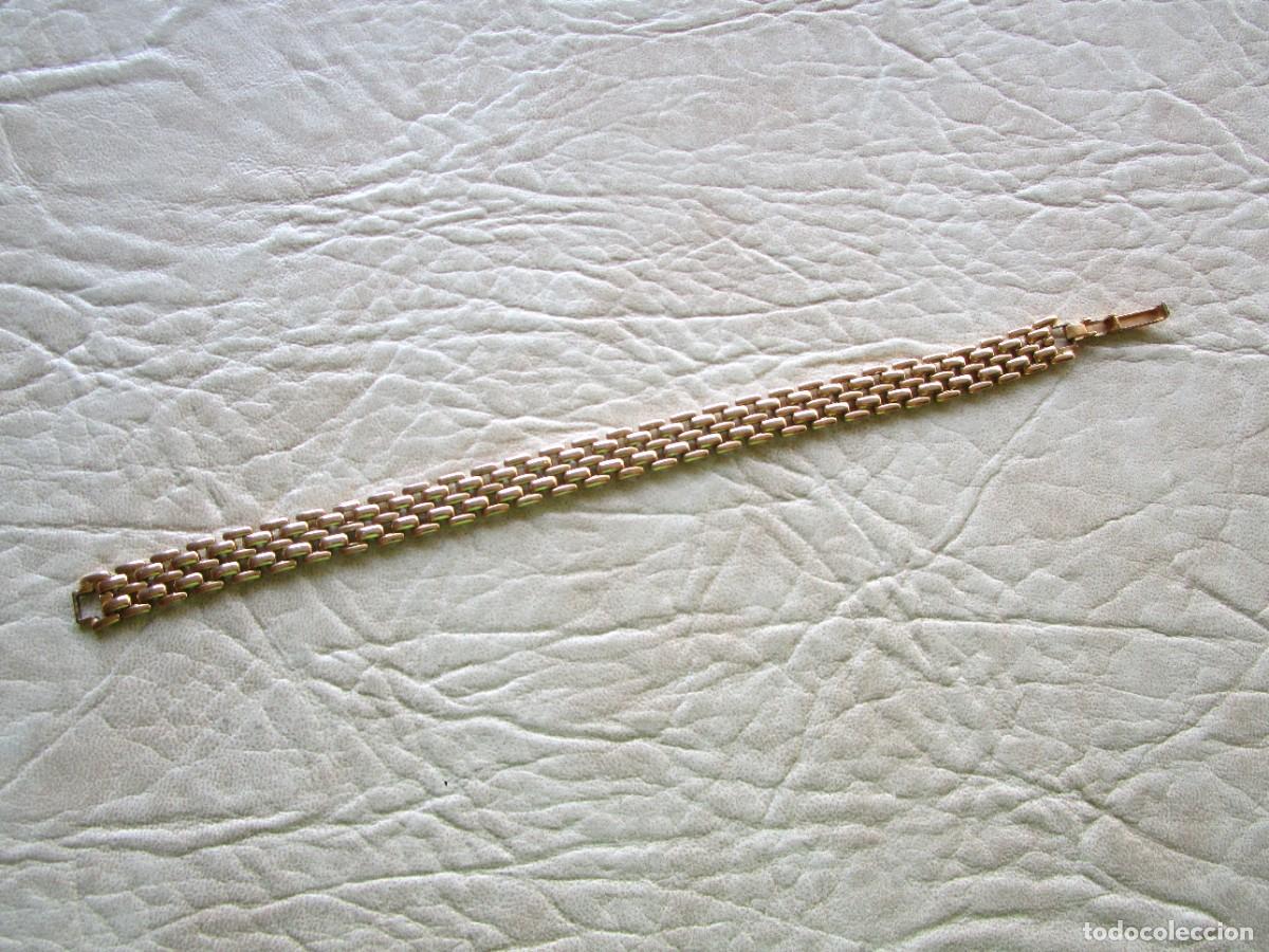 Vintage: pulsera con ba&ntilde;o de oro y sello GLO - Foto 1