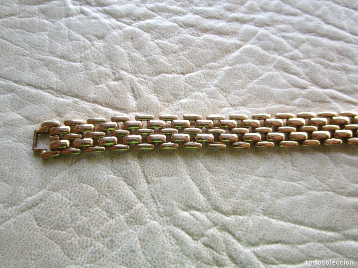Vintage: pulsera con ba&ntilde;o de oro y sello GLO - Foto 2