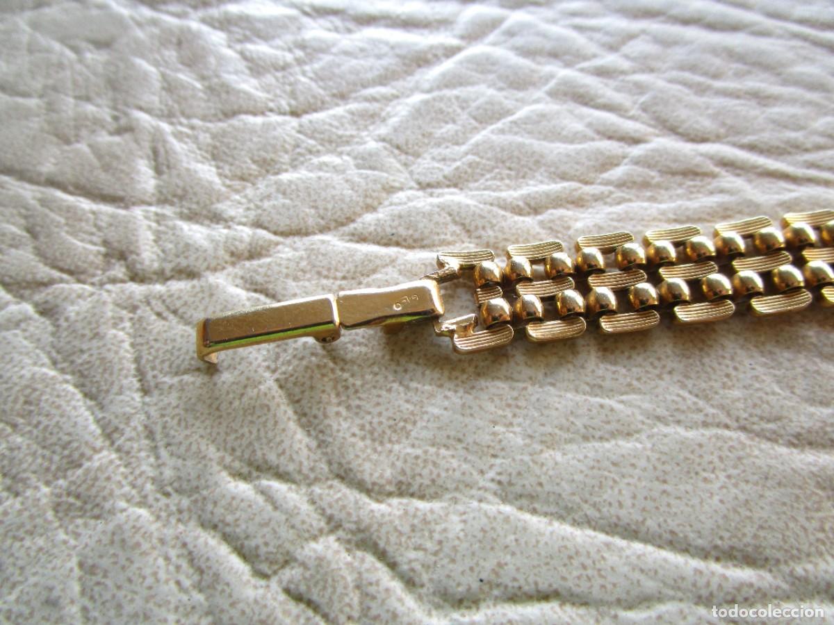 Vintage: pulsera con ba&ntilde;o de oro y sello GLO - Foto 5