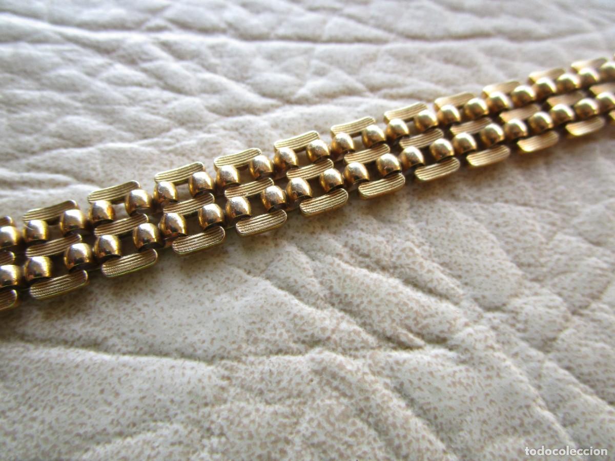 Vintage: pulsera con ba&ntilde;o de oro y sello GLO - Foto 6