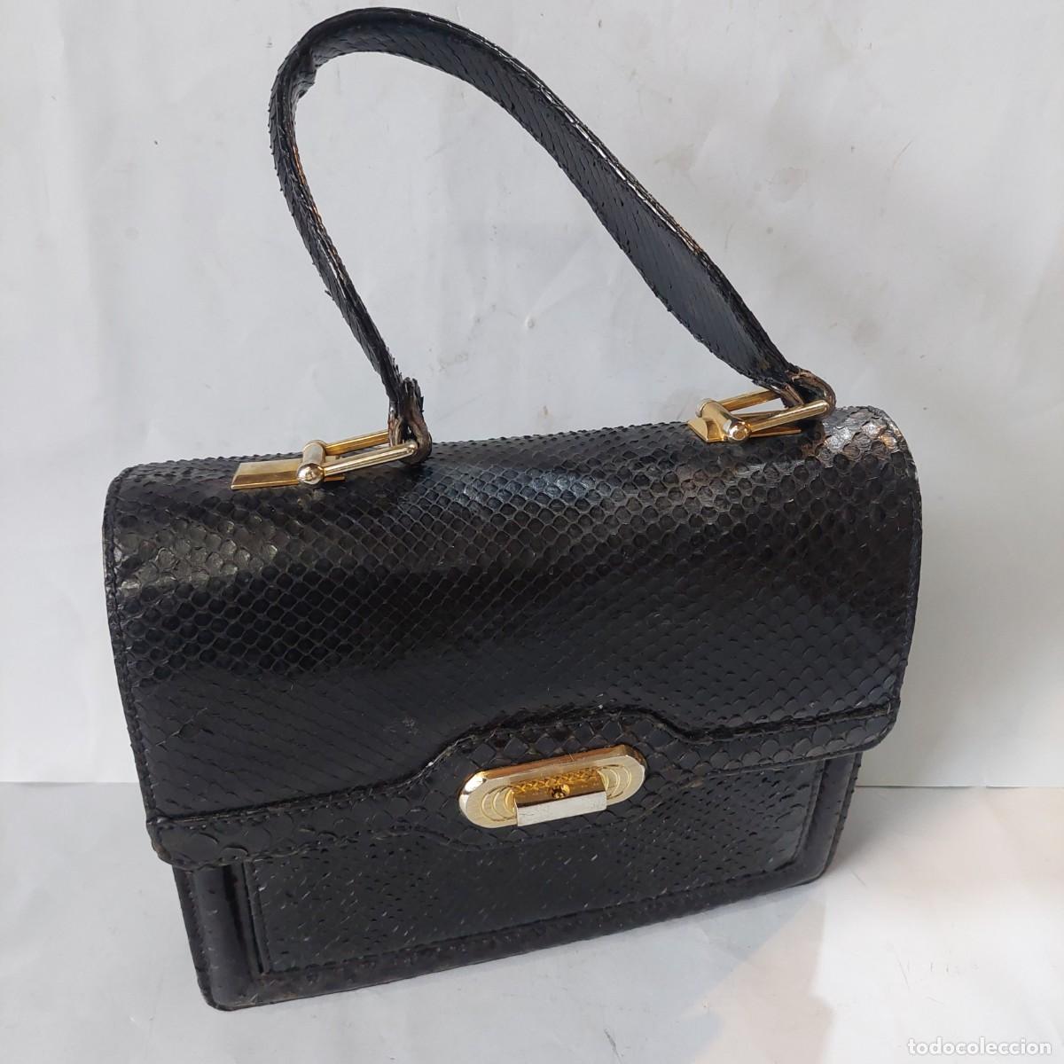 Vintage: Bolso vintage de piel de serpiente - Foto 1