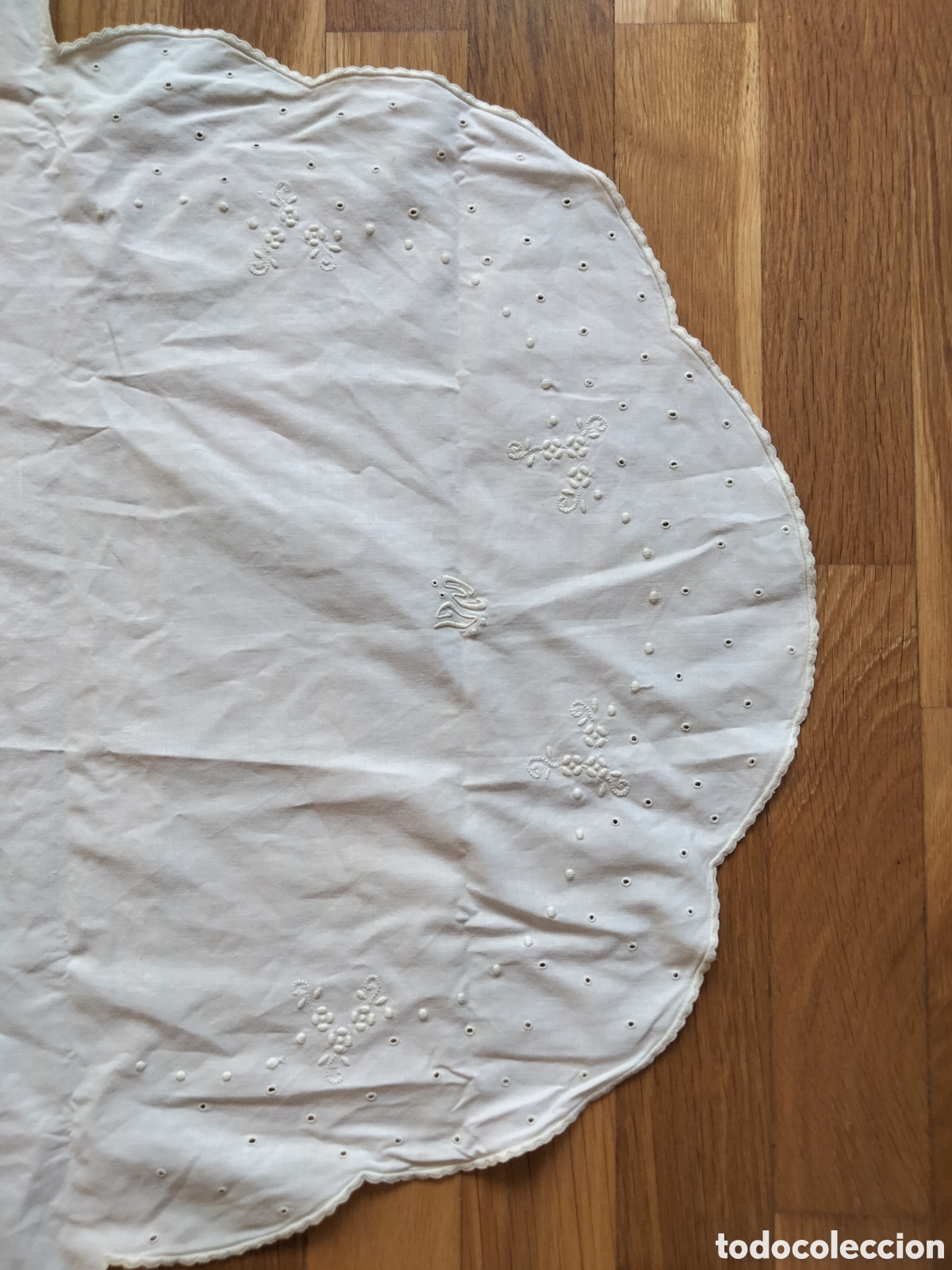 Vintage: Antiguo juego de s&aacute;banas para cuna de beb&eacute; - Foto 4