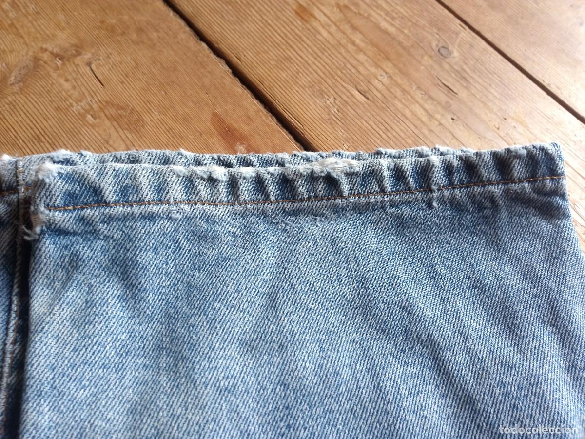 Vintage: Pantalones vaqueros jeans Basic. Pull & Bear. Cl&aacute;sico azul desgastado. Talla 38 - Foto 5