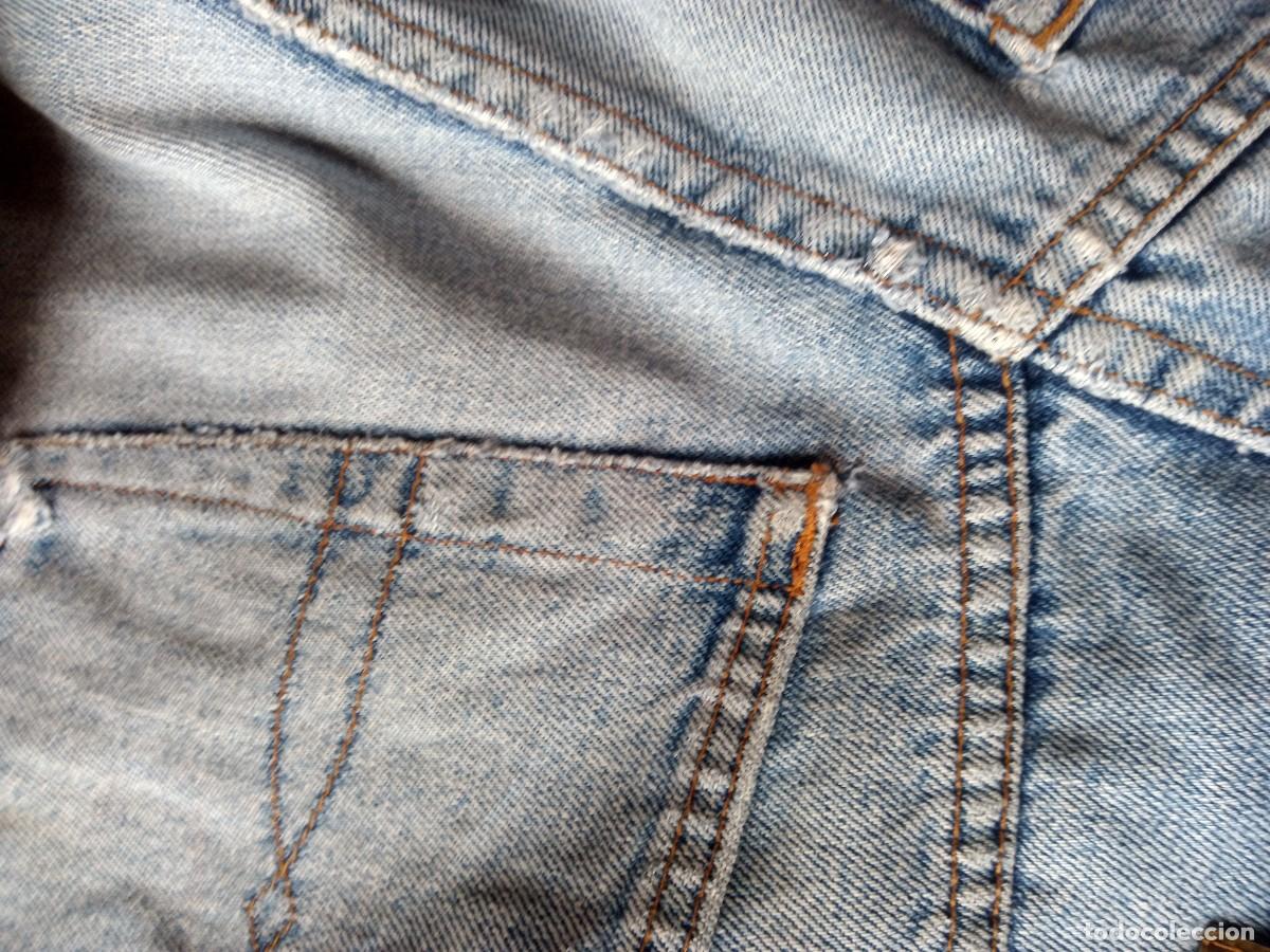Vintage: Pantalones vaqueros jeans Basic. Pull & Bear. Cl&aacute;sico azul desgastado. Talla 38 - Foto 10
