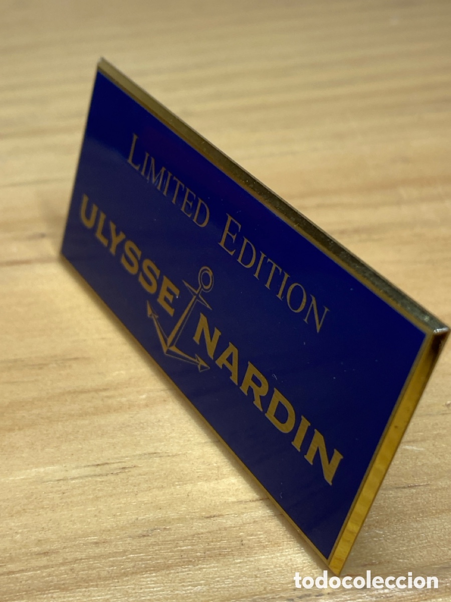 Vintage: Placa expositor original Ulysse Nardine Edici&oacute;n Limitada - Foto 4
