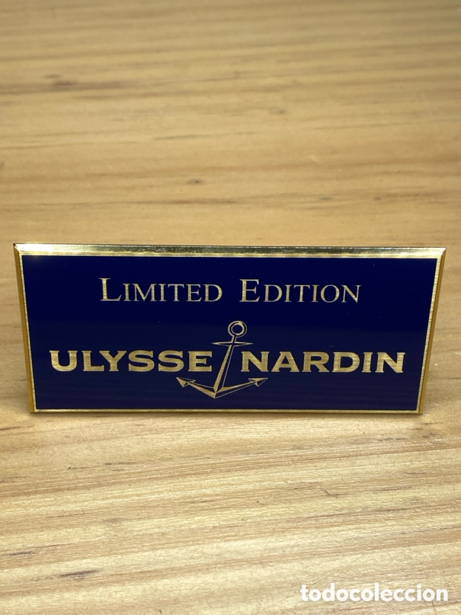 Vintage: Placa expositor original Ulysse Nardine Edici&oacute;n Limitada - Foto 1