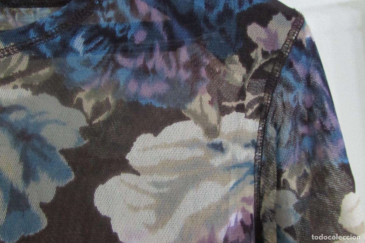 Vintage: T-Shirt fleuri transparente - G&eacute;rard Darel - Taille 4 - Foto 3