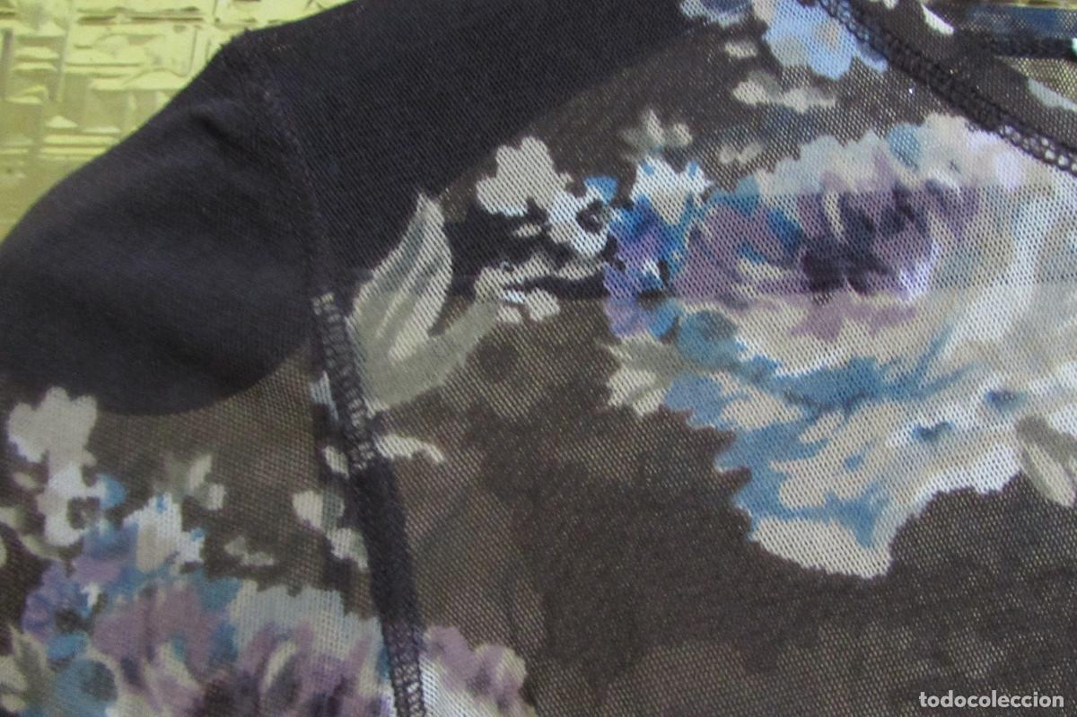 Vintage: T-Shirt fleuri transparente - G&eacute;rard Darel - Taille 4 - Foto 4