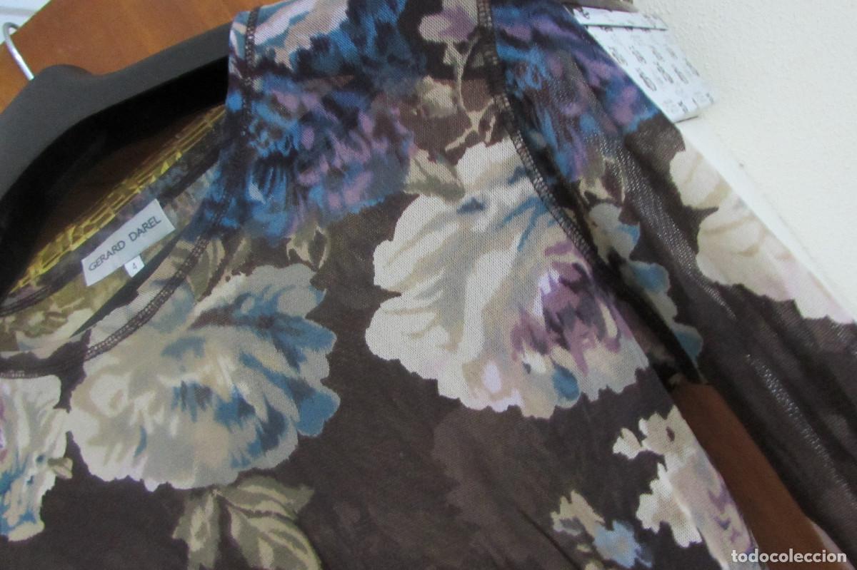 Vintage: T-Shirt fleuri transparente - G&eacute;rard Darel - Taille 4 - Foto 7