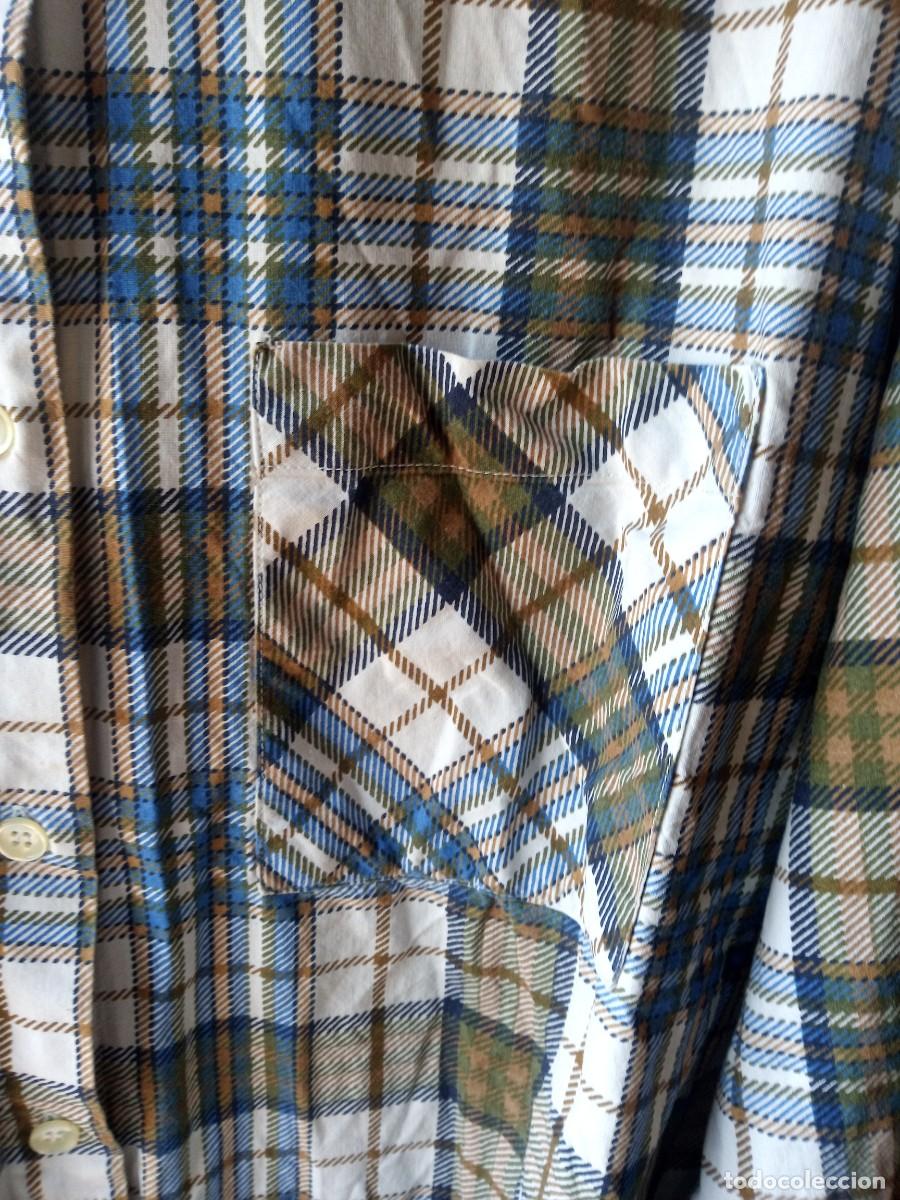 Vintage: Camisa de cuadros vintage, ochentera. N&B classic. Talla M - Foto 4