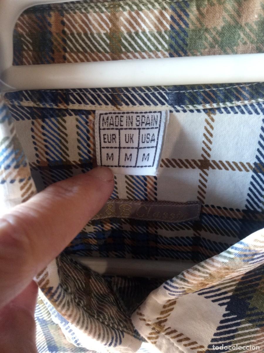 Vintage: Camisa de cuadros vintage, ochentera. N&B classic. Talla M - Foto 6