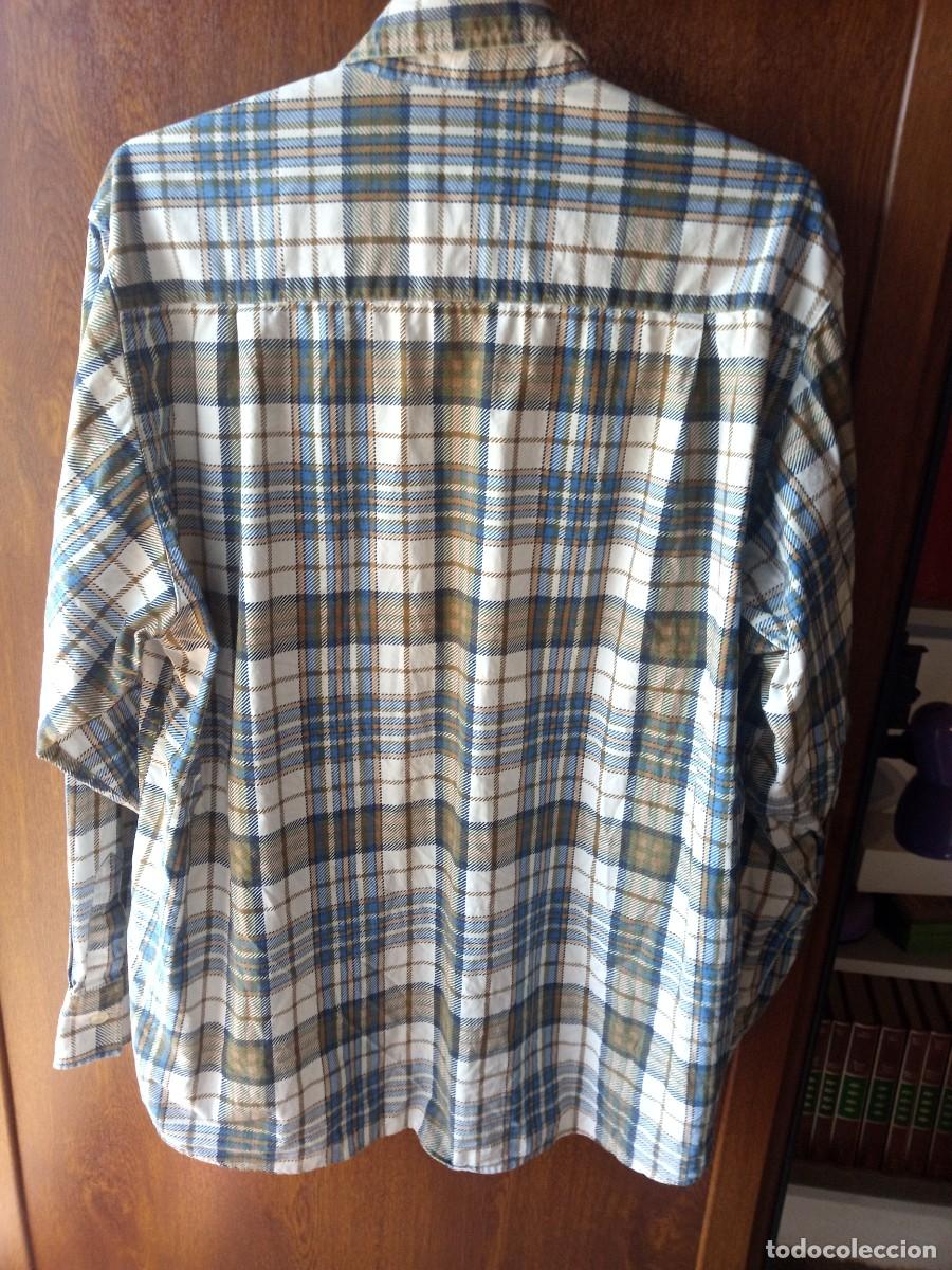 Vintage: Camisa de cuadros vintage, ochentera. N&B classic. Talla M - Foto 7