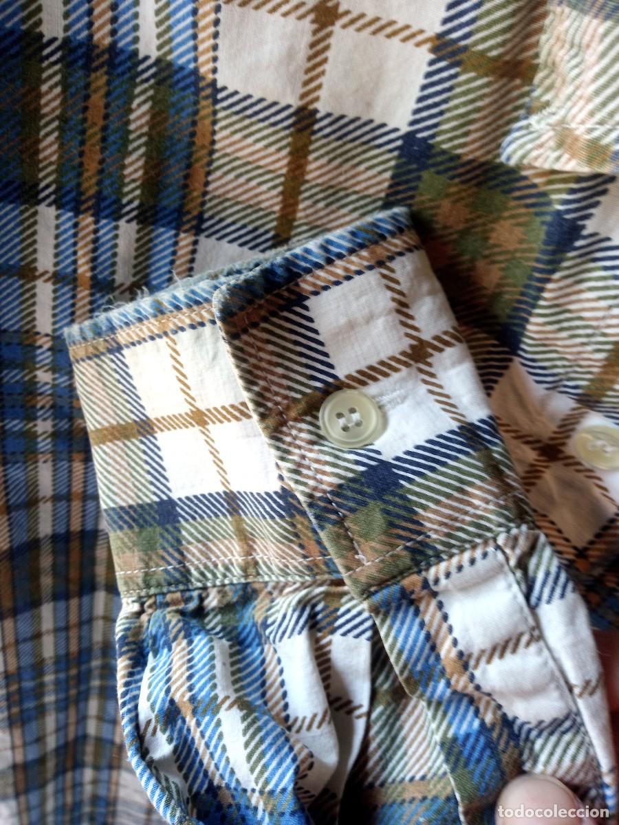 Vintage: Camisa de cuadros vintage, ochentera. N&B classic. Talla M - Foto 9
