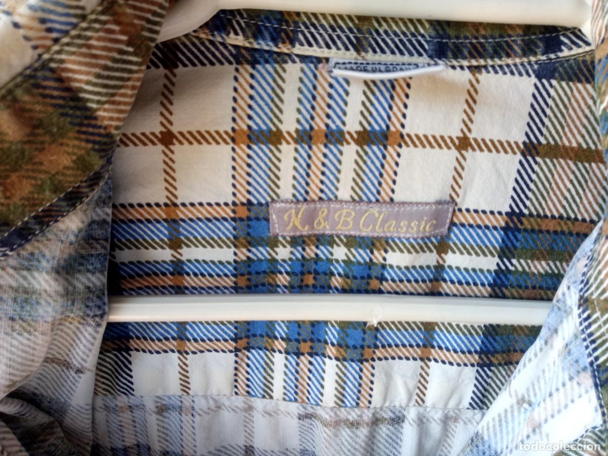 Vintage: Camisa de cuadros vintage, ochentera. N&B classic. Talla M - Foto 10