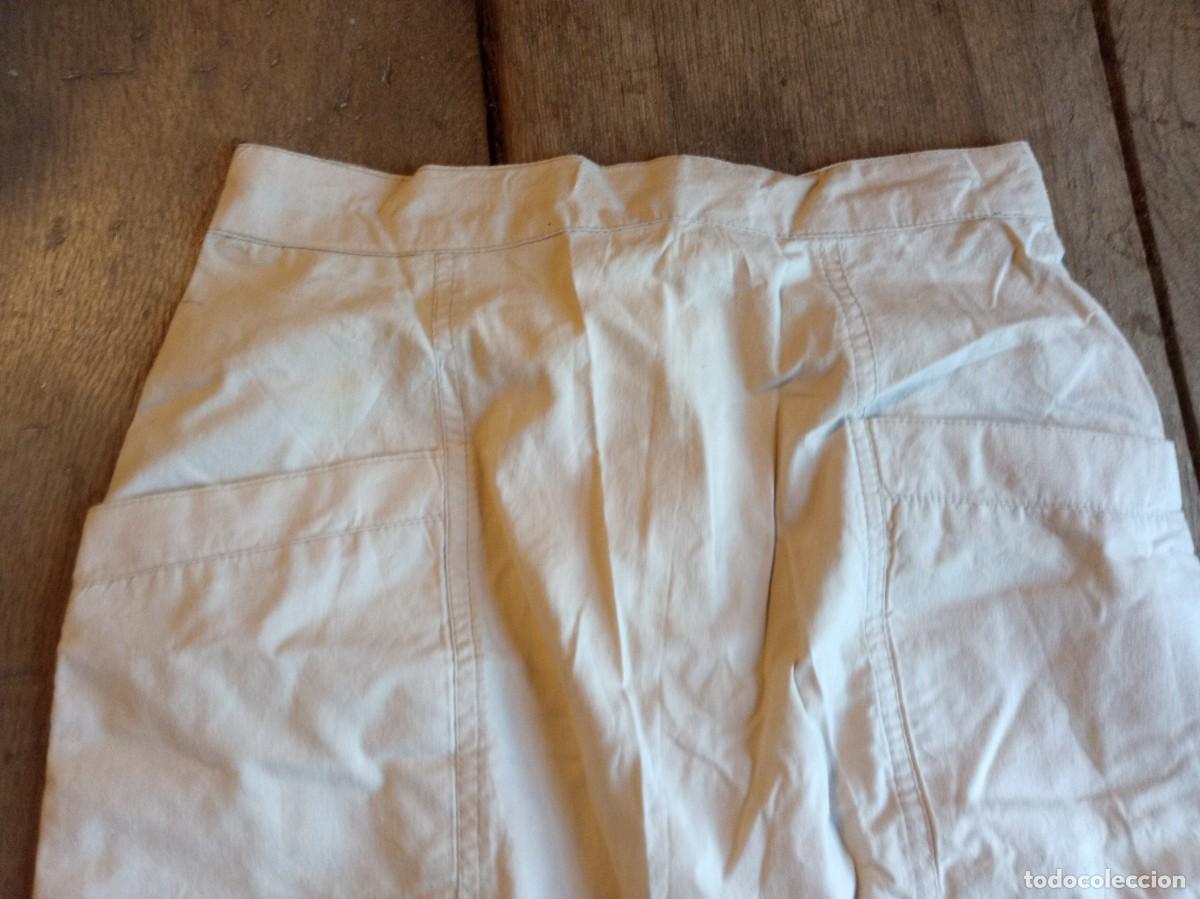 Vintage: Sencilla falda beis de algod&oacute;n. Talla S/M - Foto 2