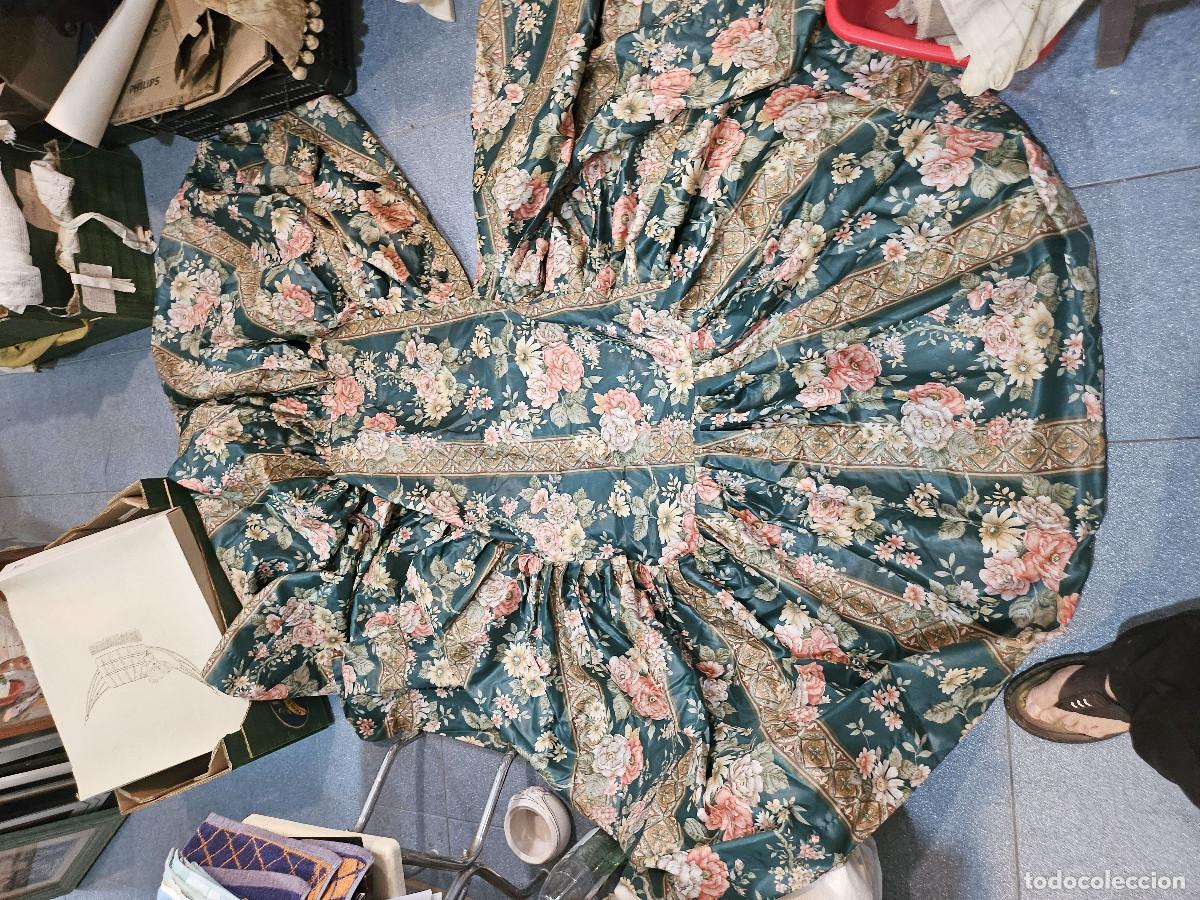 Vintage: pa&ntilde;o de mesa de camilla de flores - Foto 1