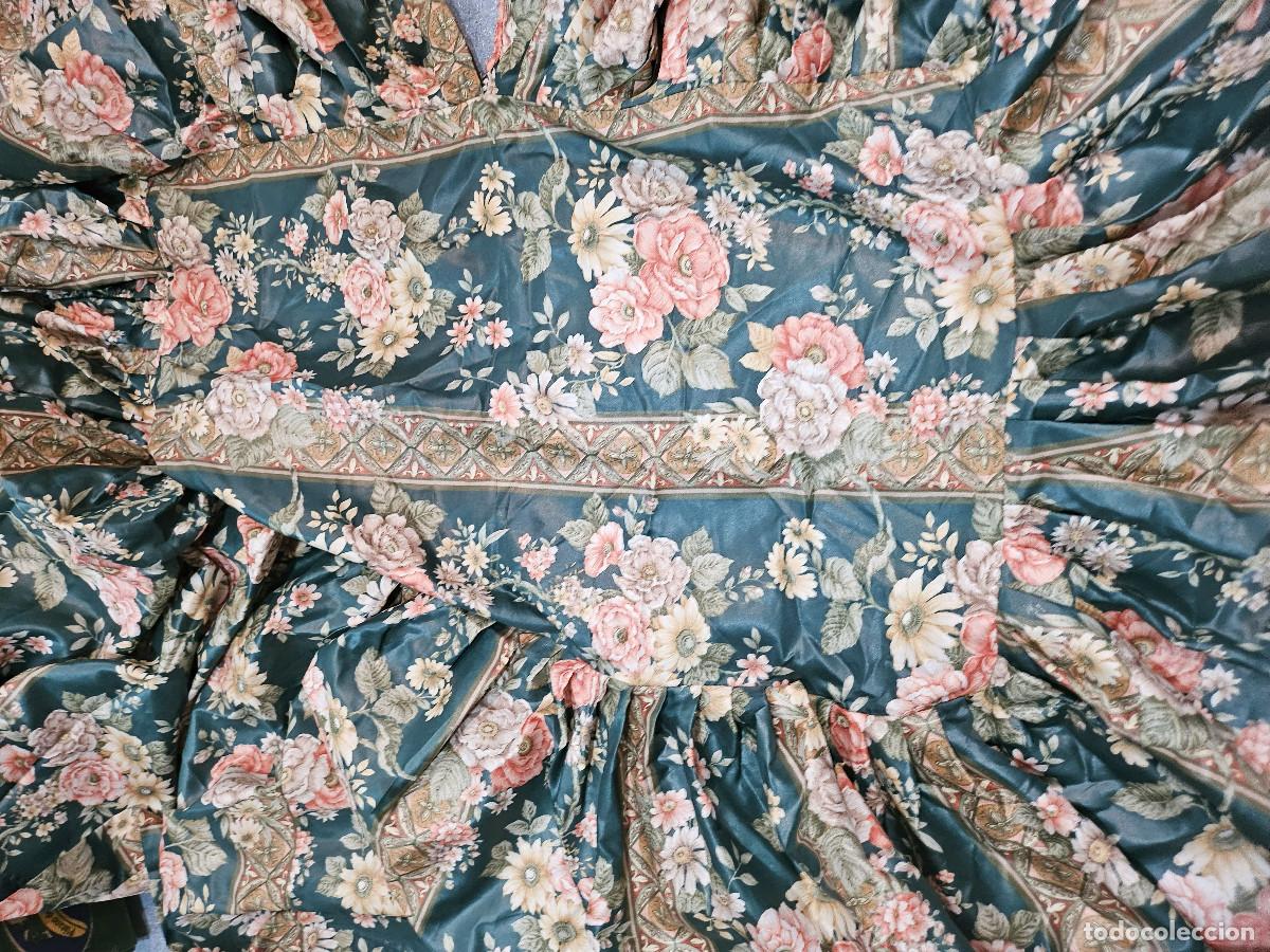 Vintage: pa&ntilde;o de mesa de camilla de flores - Foto 2