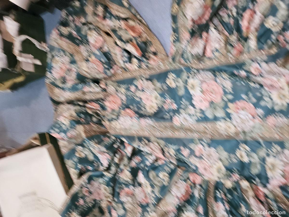 Vintage: pa&ntilde;o de mesa de camilla de flores - Foto 3