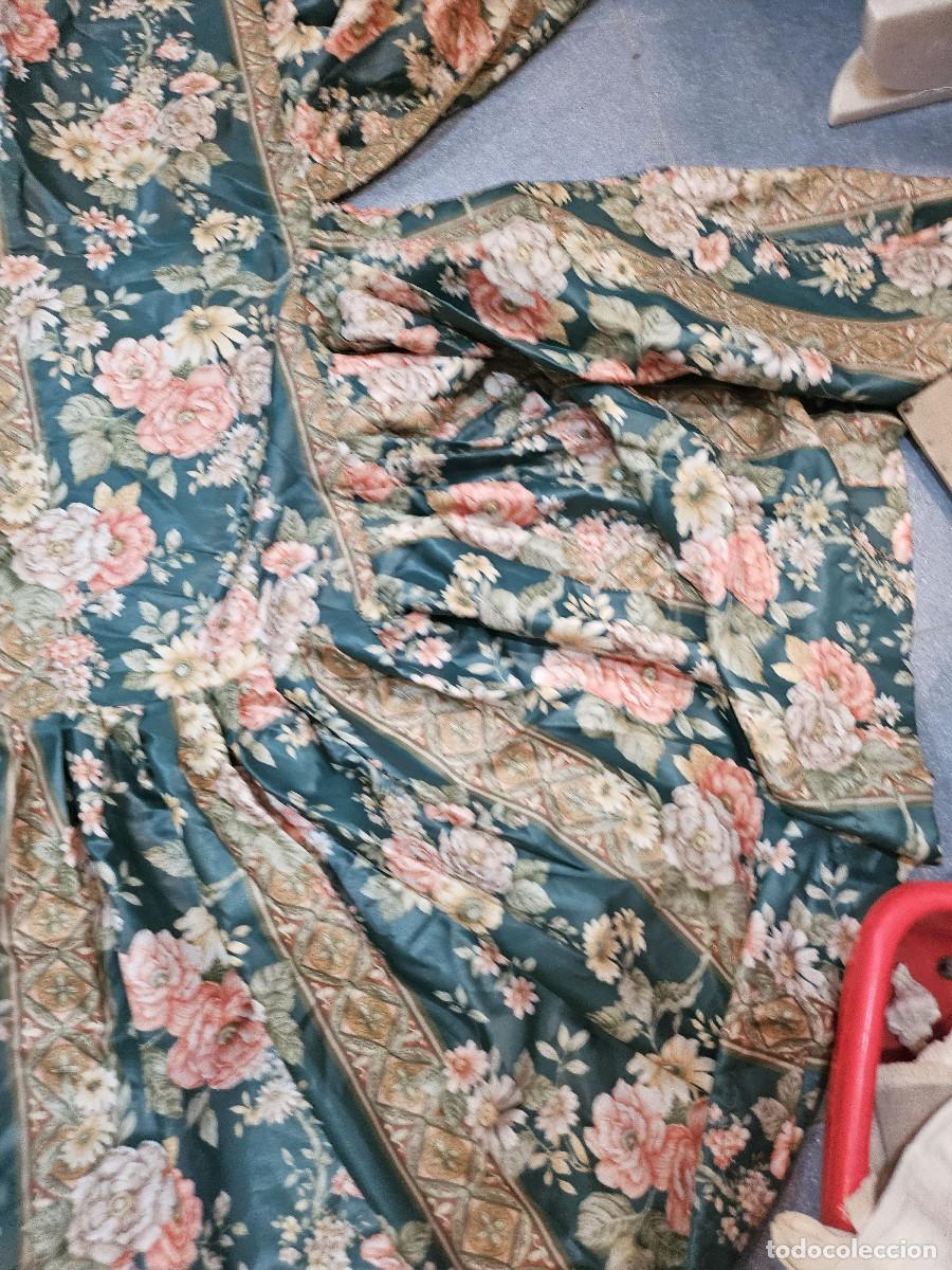 Vintage: pa&ntilde;o de mesa de camilla de flores - Foto 4