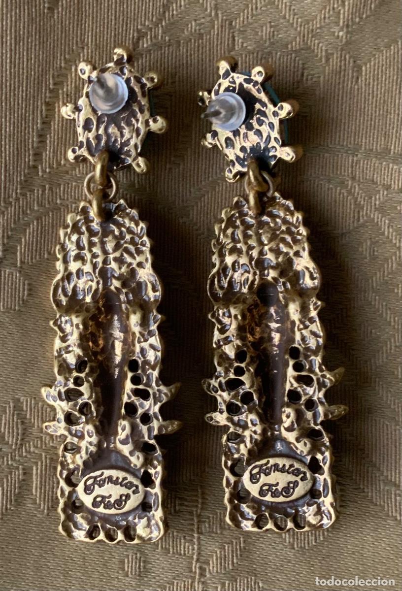 Vintage: PENDIENTES EGIPCIOS 6,5 cm LARGO - Foto 2