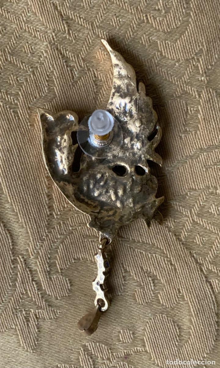 Vintage: PENDIENTES LARGOS AVE DEL PARA&Iacute;SO 7 CM LARGO - Foto 12