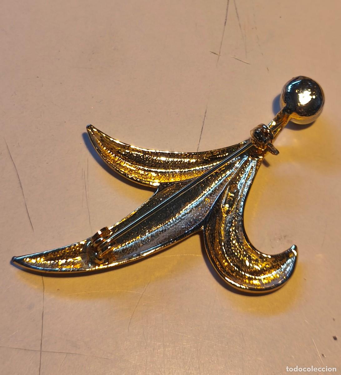 Vintage: BROCHE PLATEADO VINTAGE CON PERLA - Foto 2